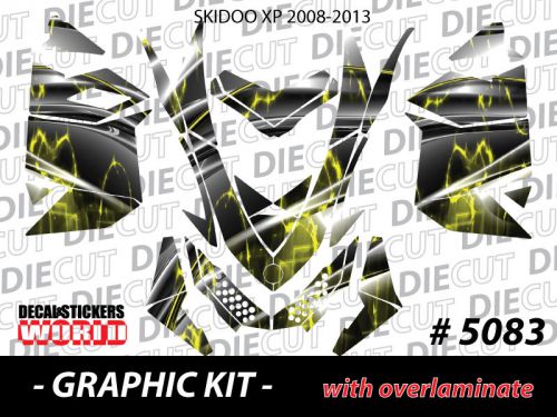 Ski-doo xp mxz snowmobile sled wrap graphics sticker decal kit 2008-2013 5083