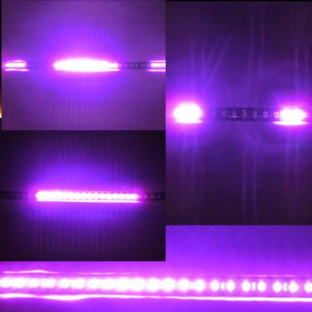 Bright purple 12“ 30cm 32leds car knight rider lamp led strip flash light 12v