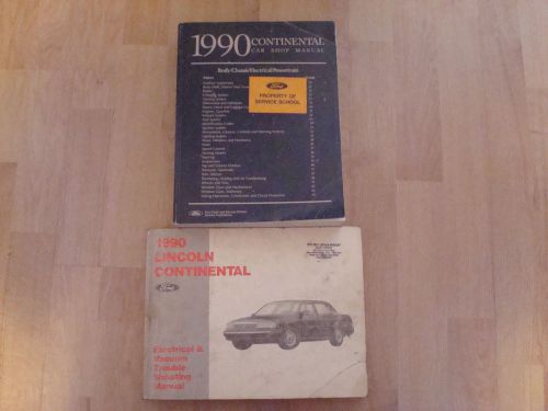 1990 lincoln continental shop manual and electrical &amp; vacuum troubleshooting ma