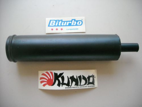 Kundo silencer, universal type for mopeds, iron, fixing tube 18 mm, d=60 mm,nos