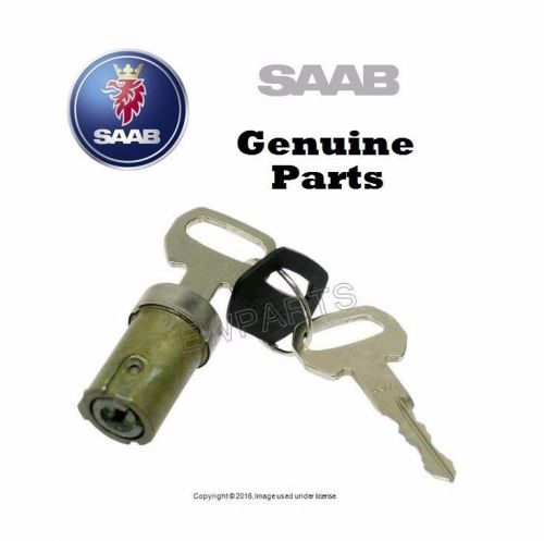 New saab 1979-1994 900 ignition lock cylinder with key genuine 32 019 063