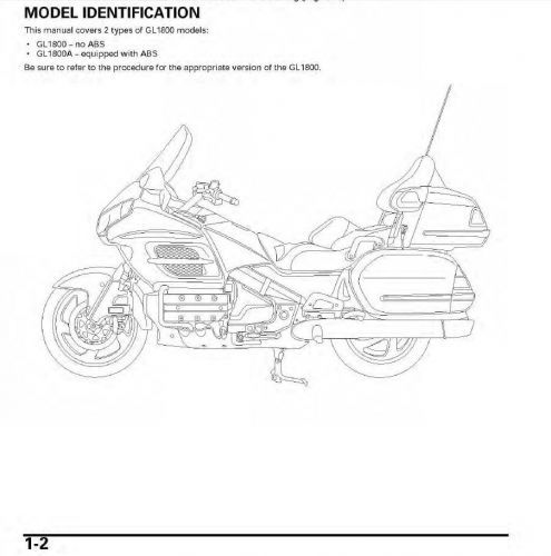 Honda goldwing 1800 service manual