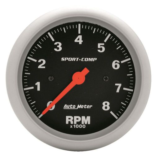 Auto meter 3991 sport-comp; in-dash electric tachometer