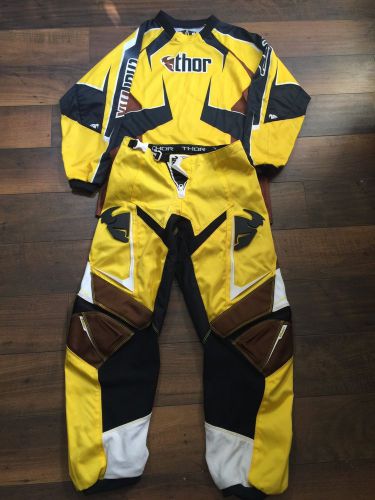 Thor mx phase core youth pants size 28 w jersey xl combo set mx motocross