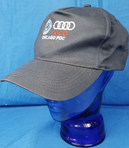 Chicago audi pdc car dealer workshop navy blue cap hat adjustable snapback used