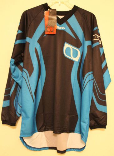 New nwt mens axxis msr black &amp; blue motorcyle racing jersey 2x tucker rocky