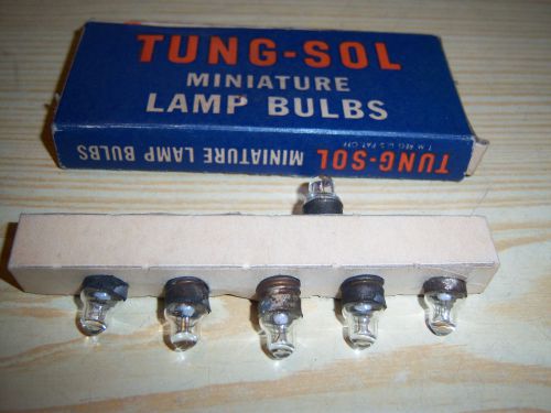Tung - sol miniature lamp bulbs - no. 222 - 2.2 volt 25 amp - 6 light bulbs