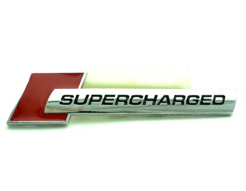Supercharged car badge sticker fit all supercharged rear boot fender body emblem