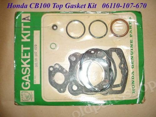 Honda cb100 cl100 gasket kit nos genuine block, cylinder gaskets 06110-107-670
