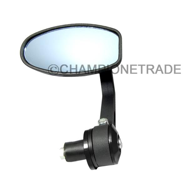 7/8'' black motorcycle side handle bar end rear side view mirror for honda 1 pcs