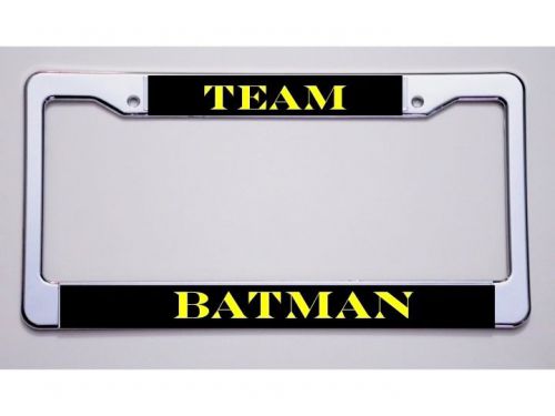 &#034;team/ batman&#034; license plate frame