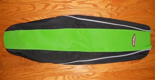 Nstyle kx450f black green gripper seat cover kawasaki  2006 2007 2008 seatcover