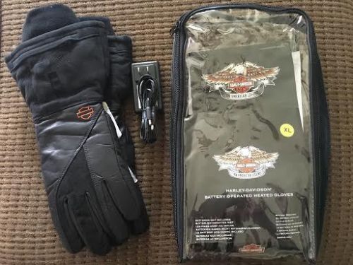 Harley-davidson womens battery operated heated gloves size xl