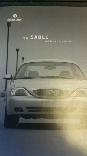 2004 mercury sable owners manual