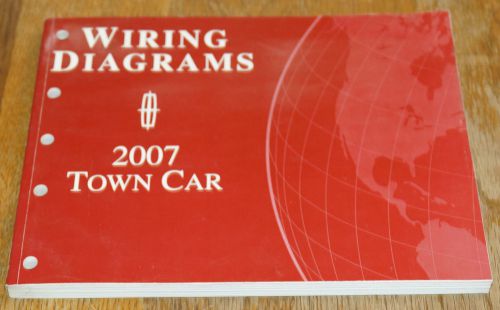 2007 lincoln town car factory electrical wiring diagrams service manual evtm