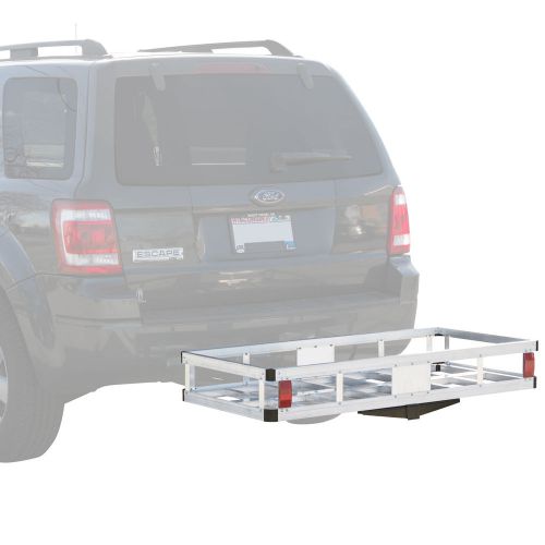 48&#034; aluminum 500 lb hitch cargo carrier vehicle storage basket hauler hcca-2249