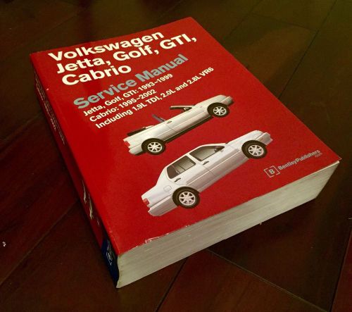 Vw factory bentley service manual mk3 1993-1999 jetta, golf, gti &amp; 95-02 cabrio