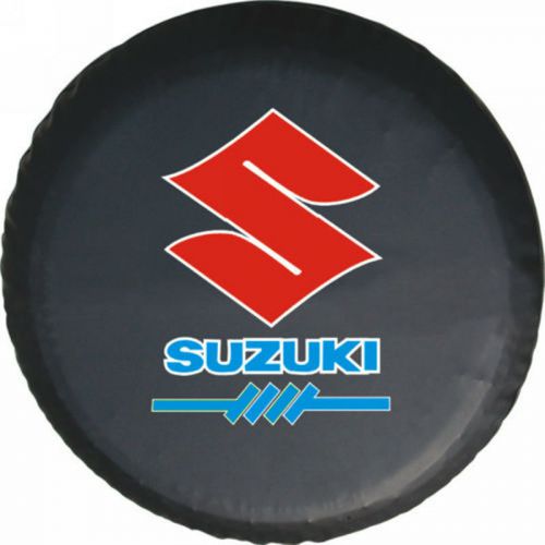 Spare wheel tire cover series suzuki hot fashion logo tire cover hd tuxedo black