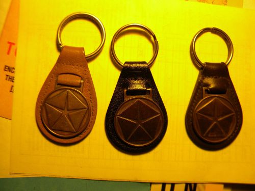 Chrysler  keychain leather key chain set of 3