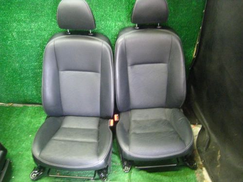 2012 toyota prius c front oem leather bucket seats heated black