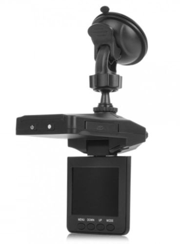 Flip down car dash camera 2.5&#034; 6-led wide angle hd night vision dvr recorder
