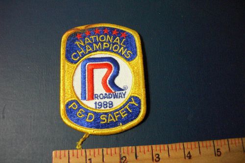 Roadway trucking 1988 vintage embroidered patch