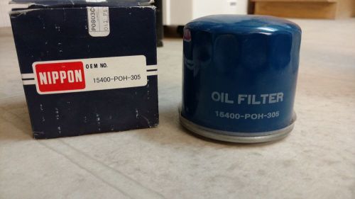 Nippon oil filter 15400p0h305 for honda, nib