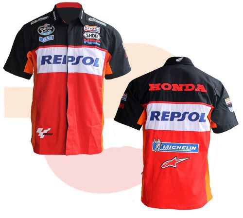 New 2016 honda repsol marc marquez pedrosa bike pit shirt motogp m l xl asian sz