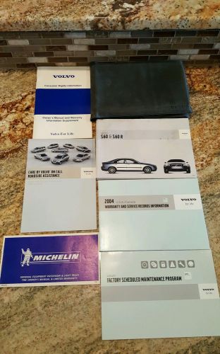 2004 volvo s60 r owners manual with case