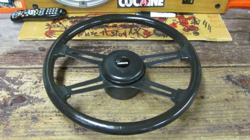 1980&#039;s 1970&#039;s mazda rx7 rotary steering wheel oem black leather 4 spoke 1981 82