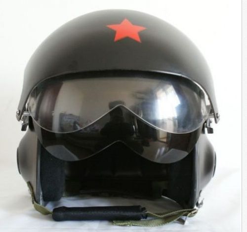 New dual visor jet pilot/flight military open face motorcycle scooter helmet