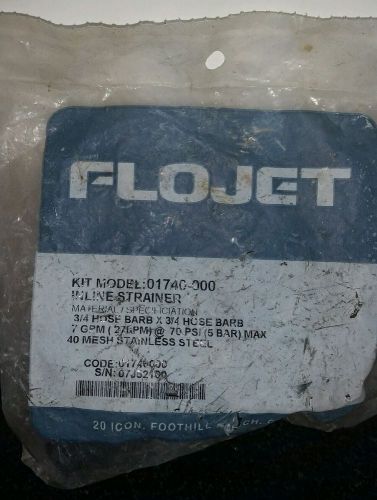 Flojet 01740-000 3/4&#034; barb stainless strainer 7 gpm