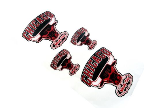 Set of 100 chicago windy city bull stickers for motorcycles