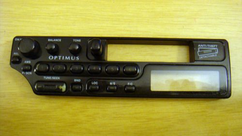 Optimus car stereo am/fm radio cassette tape player removable face plate only