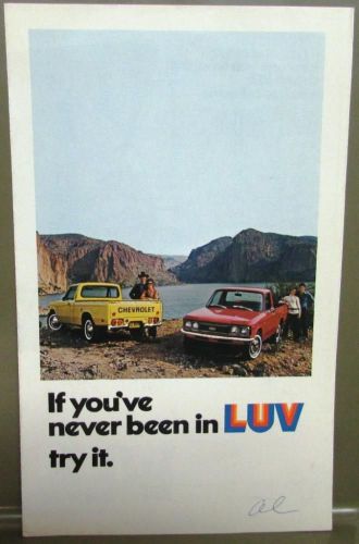 Original 1974 chevrolet truck dealer brochure chevy luv pickup