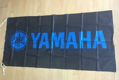 Yamaha flag banner black yzr500 yz80 tz750 tz700 5 x 2.5 feet!
