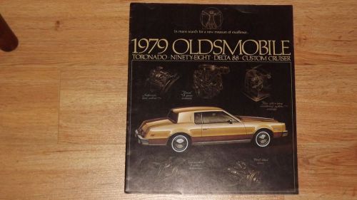 1979 oldsmobile toronado delta 88 ninety-eight cruiser original sales brochure