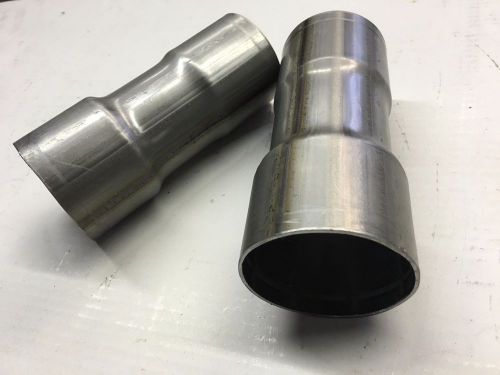 Bundle of 2: 2.25&#034; id to 2.5&#034; id stainless steel exhaust adapter-pipe connector