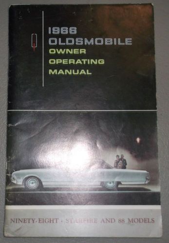 1966 oldsmobile owners manual 98 starfire and 88 models original