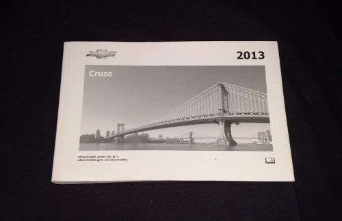 Chevrolet cruze owners manual 2013 fast free shipping