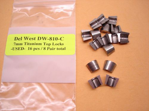 16 nascar del west titanium 7mm top lock retainer valve locks keepers dw-810-c