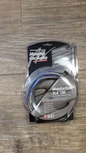 Monster car audio monsterbass xln 100 8.2 ft xtra low noise subwoofer cable