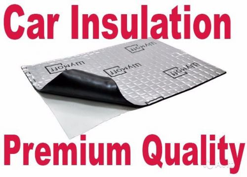 Car van butyl black sound insulation damper noise deadening 16 mats 100% quality