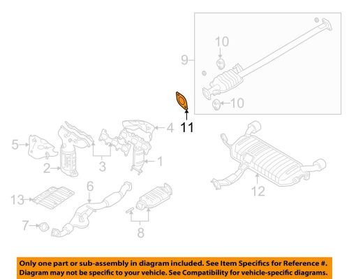 Hyundai oem 06-10 sonata 3.3l-v6 exhaust-center pipe gasket 2876428020