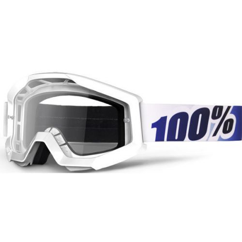 New 100% strata motocross atv goggles ice age