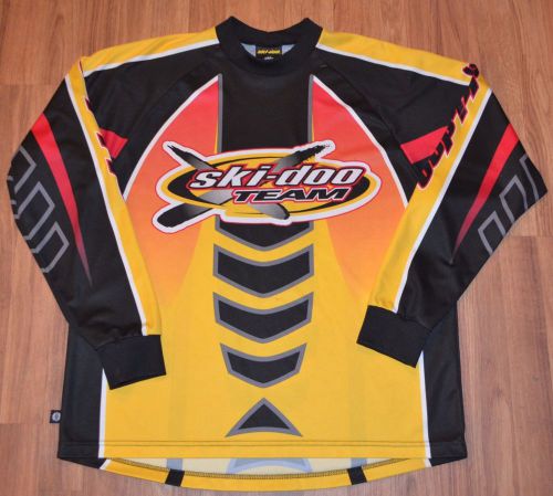 Ski-doo team racing bombardier long sleeve jersey shirt size large