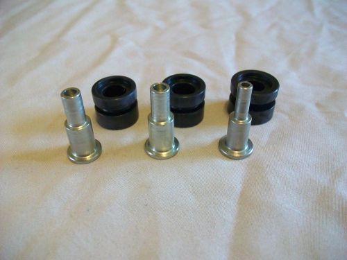 64-66 mustang 1/4 window nylon rollers and rivets new made in the usa