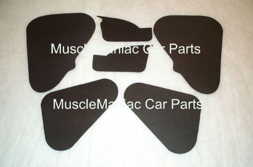 1955-1957 chevy trunk lid insulation pads 6 piece set 55-57