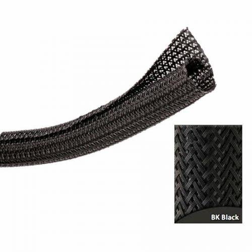 1&#034; wrap wire loom black ultra split - 10 feet