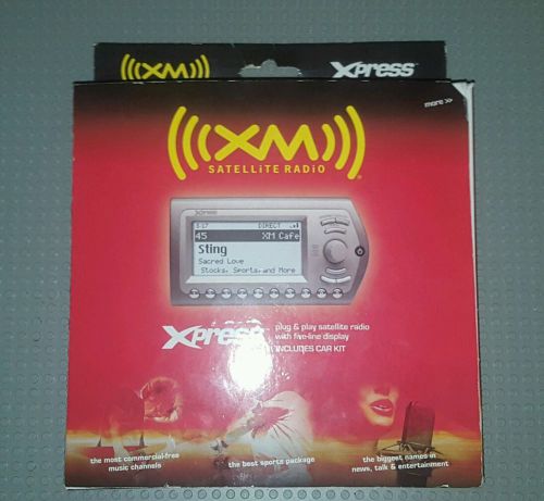 New xpress xm satellite radio receiver w car kit+ controller ~ audiovox xmck-10a